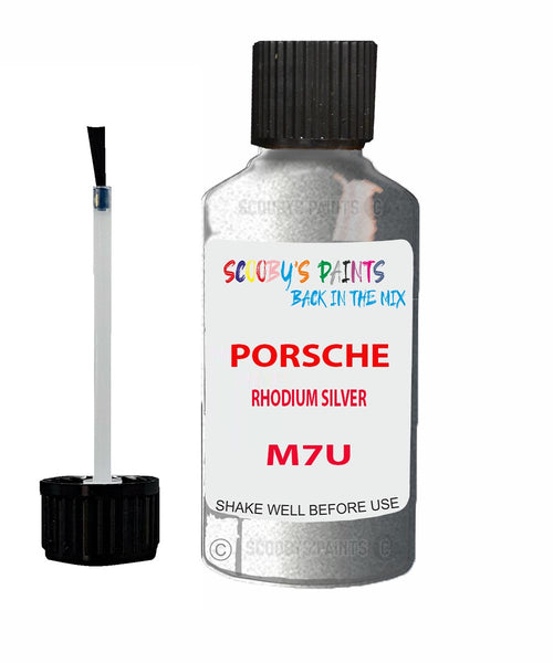 Touch Up Paint For Porsche Boxster Spyder Rhodium Silver Code M7U Scratch Repair Kit
