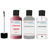 Lacquer metallic paint Porsche 968 Rimber Red Code 83Y Scratch Repair Kit