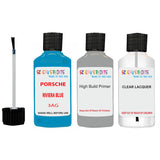 Lacquer metallic paint Porsche 928 Riviera Blue Code 3Ag Scratch Repair Kit