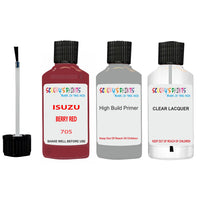 Touch Up Paint For ISUZU ISUZU ( OTHERS ) BERRY RED Code 705 Scratch Repair