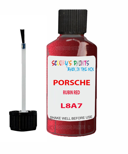 Touch Up Paint For Porsche Cayenne Rubin Red Code L8A7 Scratch Repair Kit