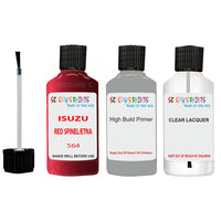 Touch Up Paint For ISUZU MU-X RED SPINEL/ETNA RED Code 564 Scratch Repair