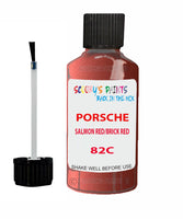 Touch Up Paint For Porsche 928 Salmon Red/Brick Red Code 82C Scratch Repair Kit