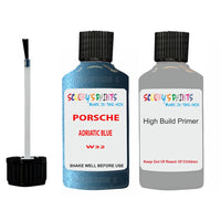 anti rust primer for Porsche Other Models Adriatic Blue Code W32 Scratch Repair Kit