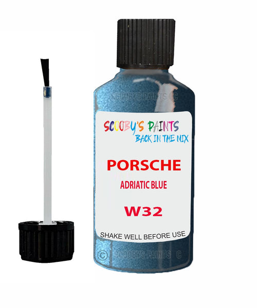 Touch Up Paint For Porsche Other Models Adriatic Blue Code W32 Scratch Repair Kit