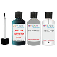 Touch Up Paint For ISUZU ISUZU ( OTHERS ) SHERWOOD GREEN Code G78P Scratch Repair