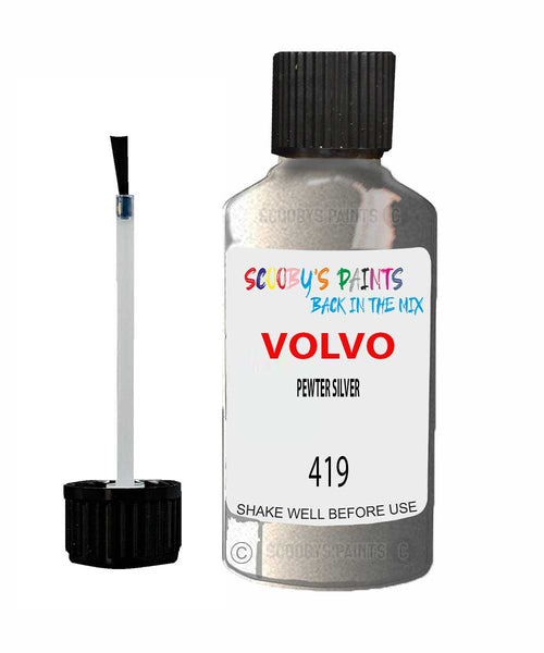 Paint For Volvo 400 Series Pewter Silver Code 419 Touch Up Scratch Repair Paint