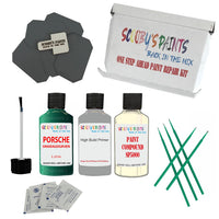 paint scuff chip stone Porsche Cayman Smaragdgruen Code L2G6 Scratch Repair Kit