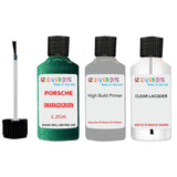 Lacquer metallic paint Porsche Cayman Smaragdgruen Code L2G6 Scratch Repair Kit
