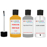 Lacquer metallic paint Porsche 911 Gt Rs Speedy Yellow Code 12H Scratch Repair Kit