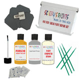 paint scuff chip stone Porsche Gt3 Speedy Yellow Code 12H Scratch Repair Kit