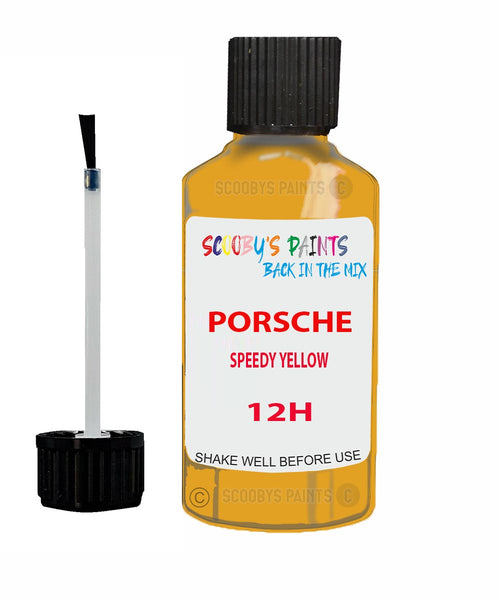 Touch Up Paint For Porsche Cayman Speedy Yellow Code 12H Scratch Repair Kit