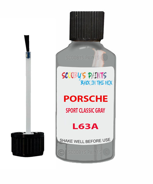 Touch Up Paint For Porsche Cayman Sport Classic Gray Code L63A Scratch Repair Kit