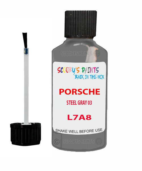Touch Up Paint For Porsche Cayenne Steel Gray 03 Code L7A8 Scratch Repair Kit