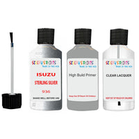 Touch Up Paint For ISUZU TFS STERLING SILVER Code 936 Scratch Repair