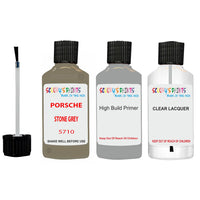 Lacquer metallic paint Porsche 911 Stone Grey Code 5710 Scratch Repair Kit