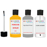 Lacquer metallic paint Porsche 914 Sun Yellow Code B3 Scratch Repair Kit
