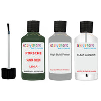 Lacquer metallic paint Porsche 931 Sunda Green Code Lb6A Scratch Repair Kit