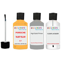 Lacquer metallic paint Porsche 911 Talbot Yellow Code B7 Scratch Repair Kit