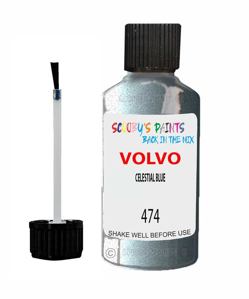 Paint For Volvo C70 Celestial Blue Code 474 Touch Up Scratch Repair Paint