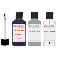 Lacquer metallic paint Porsche 911 Ultra Violet Code Lm4A Scratch Repair Kit