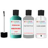 Lacquer metallic paint Porsche 968 Wimbledon Green Code 24M Scratch Repair Kit