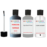 Lacquer metallic paint Porsche Cayman Yachtin Blue Code M5S Scratch Repair Kit