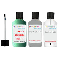 Touch Up Paint For ISUZU ISUZU ( OTHERS ) ZEPHYR GREEN Code DG611 Scratch Repair