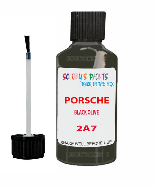 Touch Up Paint For Porsche Other Models Black Olive Code 2A7 Scratch Repair Kit