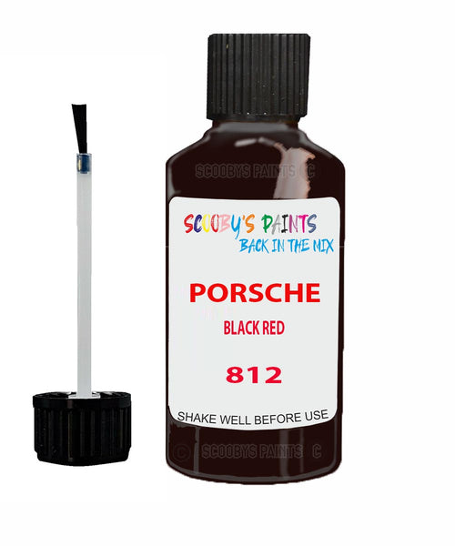 Touch Up Paint For Porsche Other Models Black Red Code 812 Scratch Repair Kit