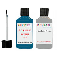 anti rust primer for Porsche Boxster Blue Tuerkis Code 3As Scratch Repair Kit
