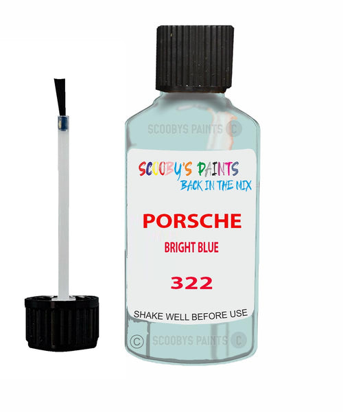 Touch Up Paint For Porsche Other Models Bright Blue Code 322 Scratch Repair Kit