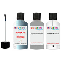 Lacquer metallic paint Porsche 928 Bright Blue Code J4 Scratch Repair Kit