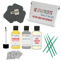 paint scuff chip stone Porsche 911 Bright Yellow Code 62 Scratch Repair Kit
