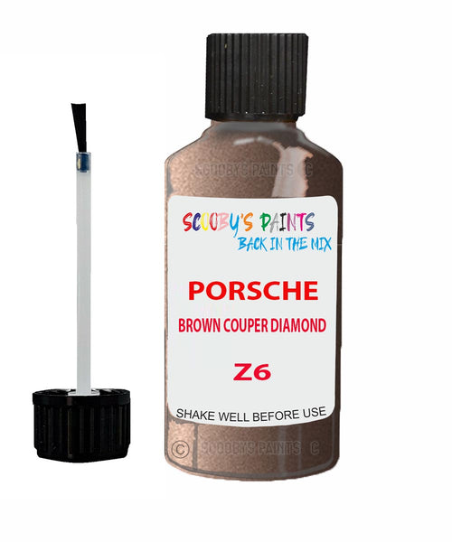 Touch Up Paint For Porsche 911 Brown Couper Diamond Code Z6 Scratch Repair Kit