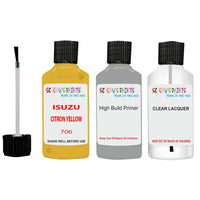 Touch Up Paint For ISUZU ISUZU ( OTHERS ) CITRON YELLOW Code 706 Scratch Repair