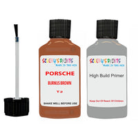 anti rust primer for Porsche 912 Burnus Brown Code T2 Scratch Repair Kit