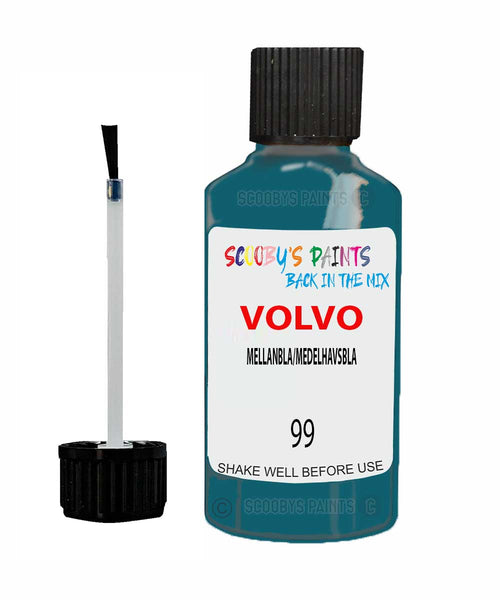 Paint For Volvo Other Models Mellanbla/Medelhavsbla Code 099 Touch Up Scratch Repair Paint