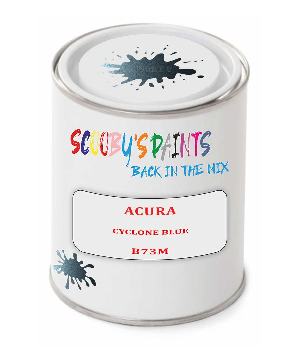 Basecoat Paint Mixed To Match Colour ACURA CYCLONE BLUE Code B73M ...