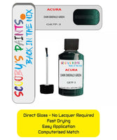 Paint For Acura Cl Dark Emerald Green Code G87P-3 Touch Up Scratch Stone Chip Repair