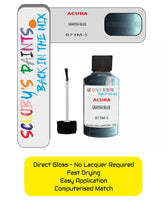 Paint For Acura Cl Grayish Blue Code B73M-5 Touch Up Scratch Stone Chip Repair