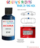 Paint For Acura Integra Adriatic Blue Code B74P Touch Up Scratch Stone Chip Repair