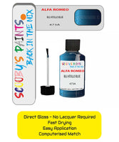Paint For Alfa Romeo 145 Blu Atollo Blue Code 473A Touch Up Paint 1994-2002
