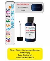 Paint For Alfa Romeo 159 Blu Seta Oltremare Blue Code 567A Touch Up Paint