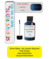 Paint For Alfa Romeo Spider Blu Vela Blue Code 400B Touch Up Paint