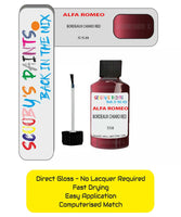 Paint For Alfa Romeo Spider Bordeaux Chiaro Red Code 558 Touch Up Paint