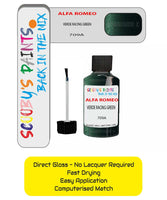 Paint For Alfa Romeo Spider Verde Racing Green Code 709A Touch Up Paint