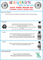 Alloy Wheel Rim Paint Repair Kit For Mercedes Schnee White