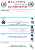 Alloy Wheel Rim Paint Repair Kit For Dodge Black