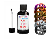 Alloy Wheel Repair Paint For Alpine Jet Black Bk1-Np92 2001-2023